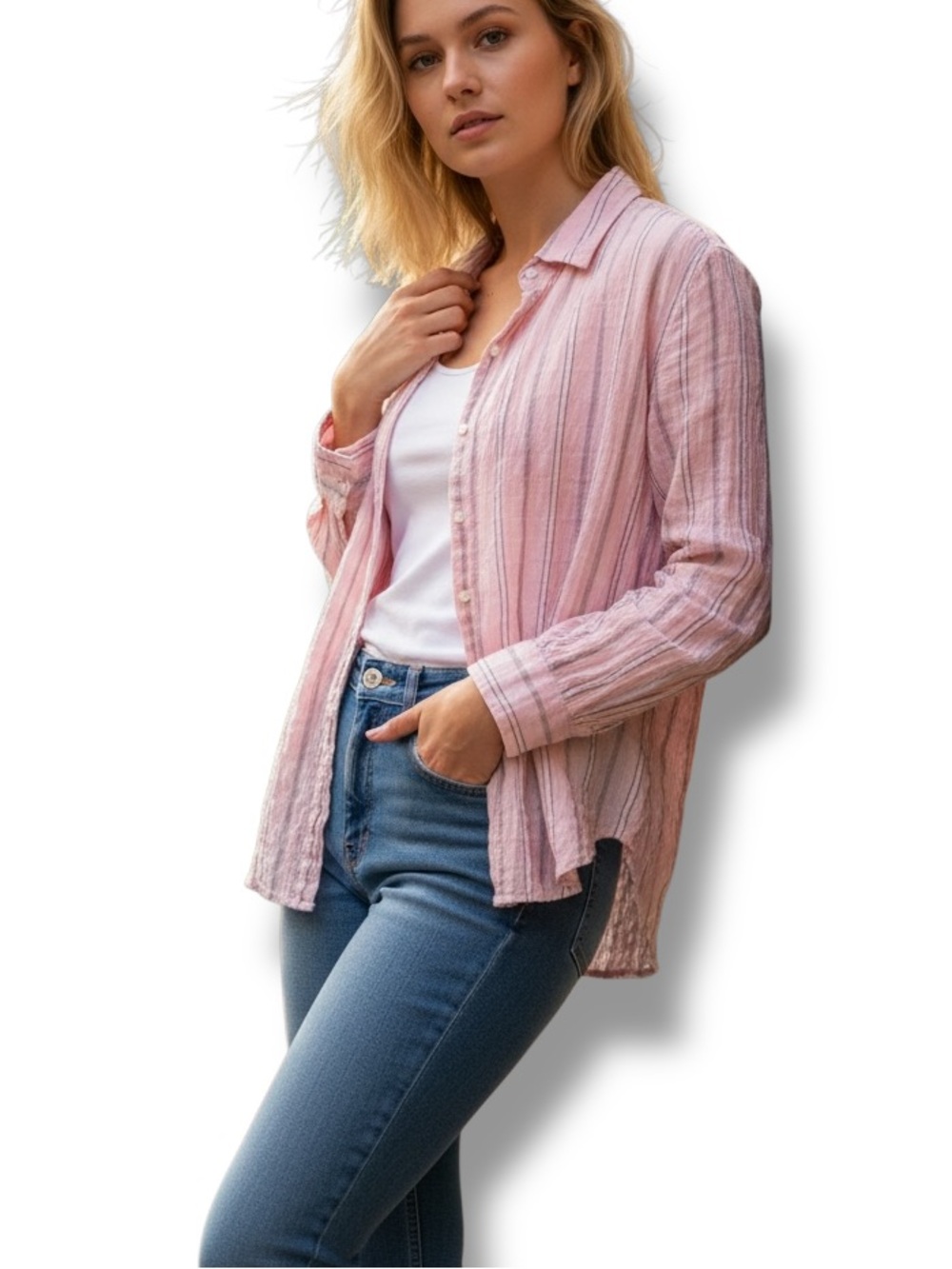 XiRENA Pink Metallic  Long Sleeve XS